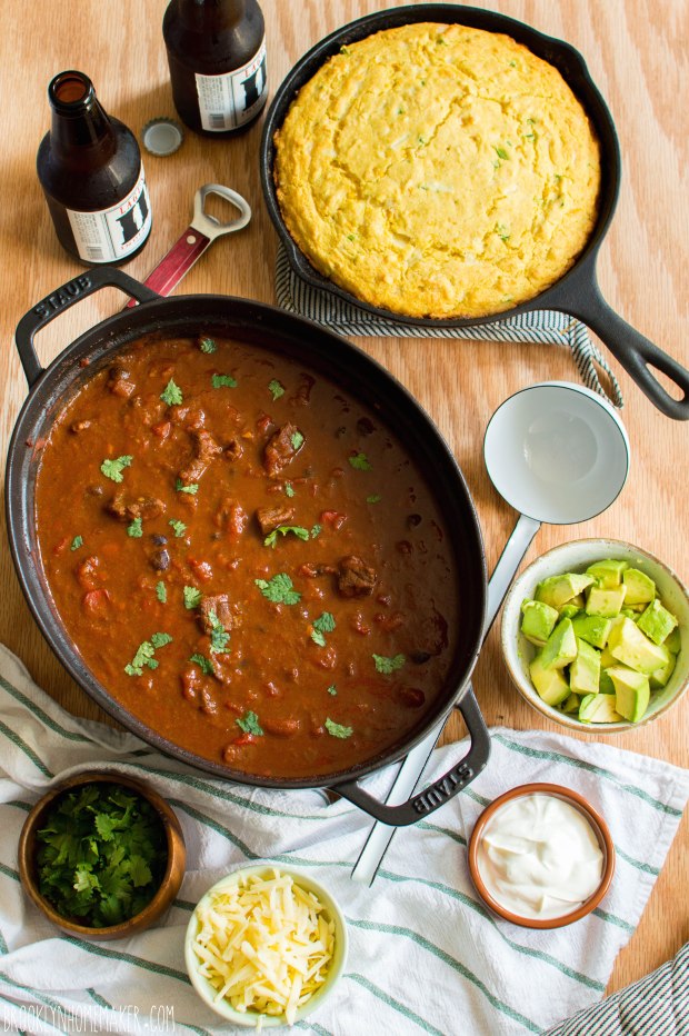 chunky beef and bean chili | Brooklyn Homemaker