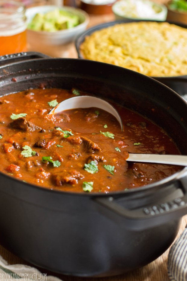 chunky beef and bean chili | Brooklyn Homemaker