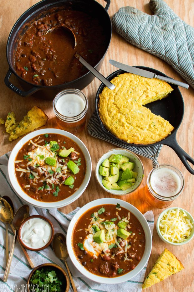 chunky beef and bean chili | Brooklyn Homemaker