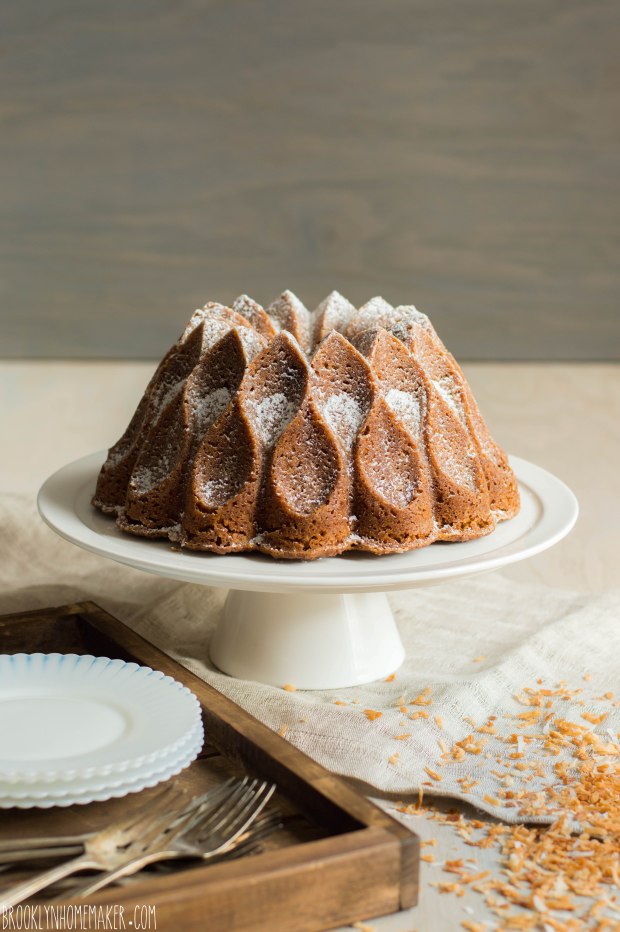 drømmekage (danish dream cake) bundt cake | Brooklyn Homemaker