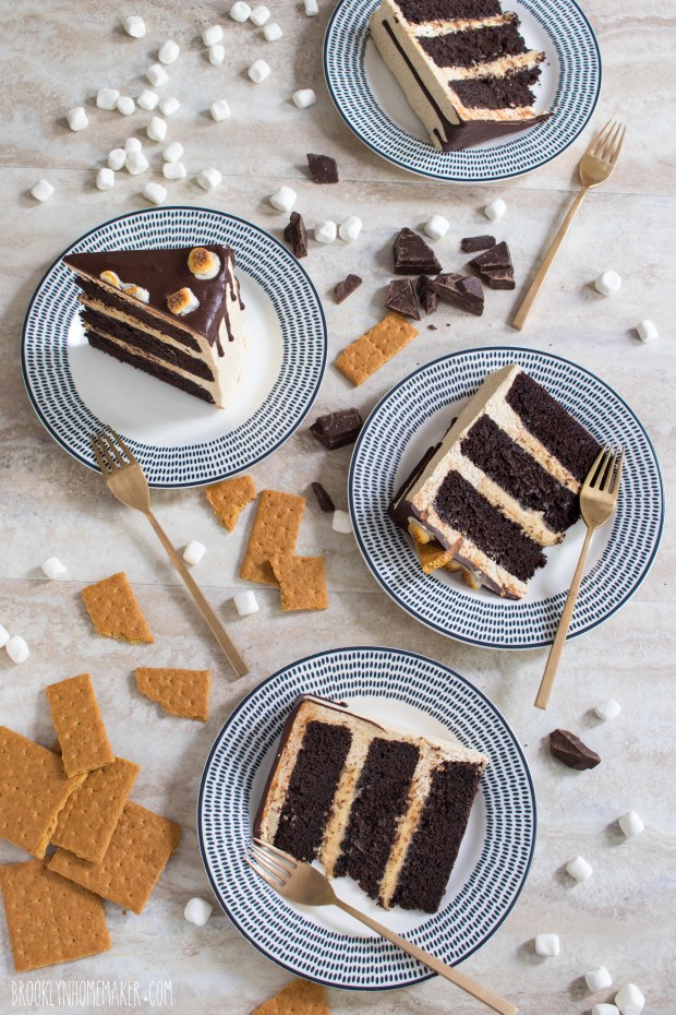 s'mores layer cake | Brooklyn Homemaker