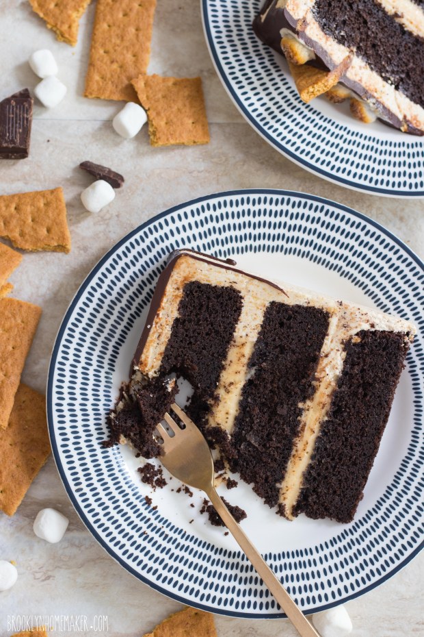 s'mores layer cake | Brooklyn Homemaker